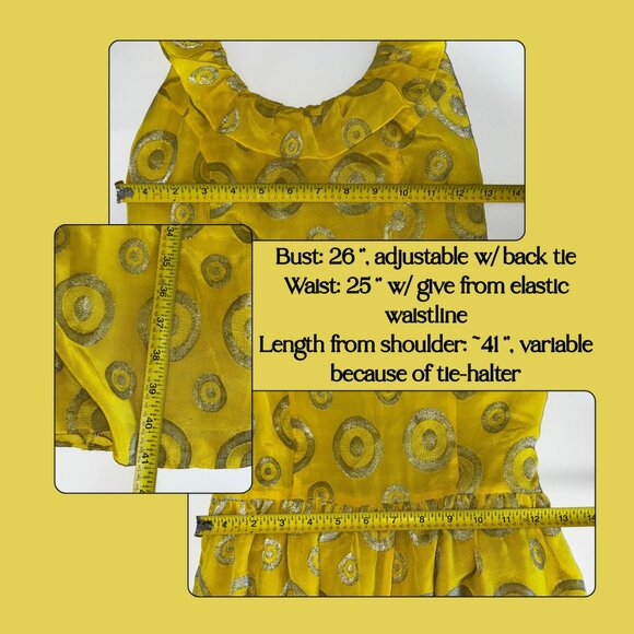 🌼 Anthropologie 100% Silk Yellow Dress – Size 2, NWOT - Picture 12 of 12